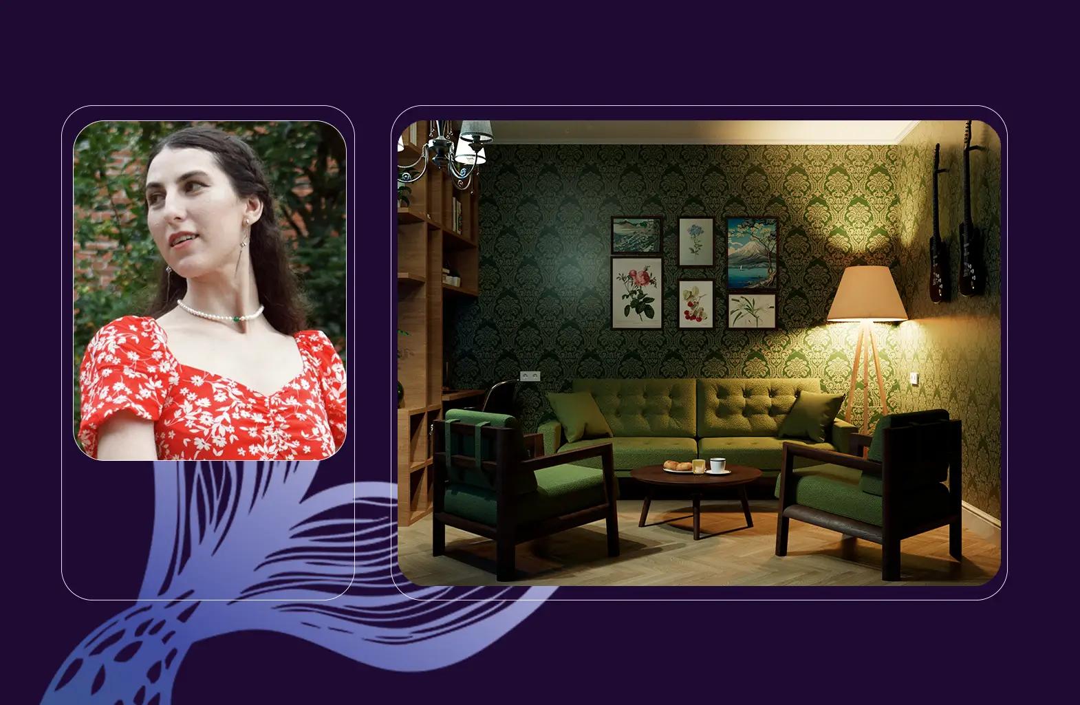 კესარია კეკუტია - ფინალური პროექტი ინტერიერის დიზაინში