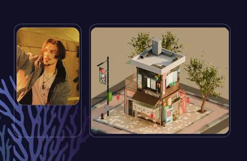 3D დიზაინის ბლენდერის კურსდამთავრებული - აჩი გიგიტაშვილი