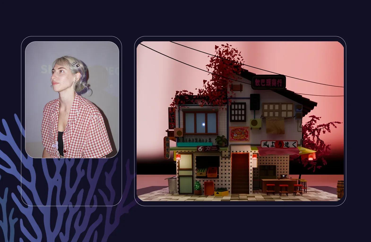 3D დიზაინის Blender კურსდამთავრებული - თამთა ღარიბაშვილი